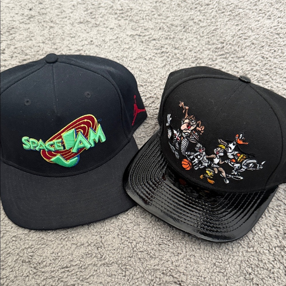 Jordan New Era Space Jam 20th Ann. Hats - Rare Adjustable Unworn 2016